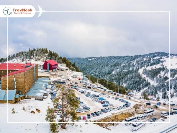 Kartalkaya Best places to visit in Turkey during winter - Bursa, Enjoy Bursa cityscape with Uludag mountain in the background