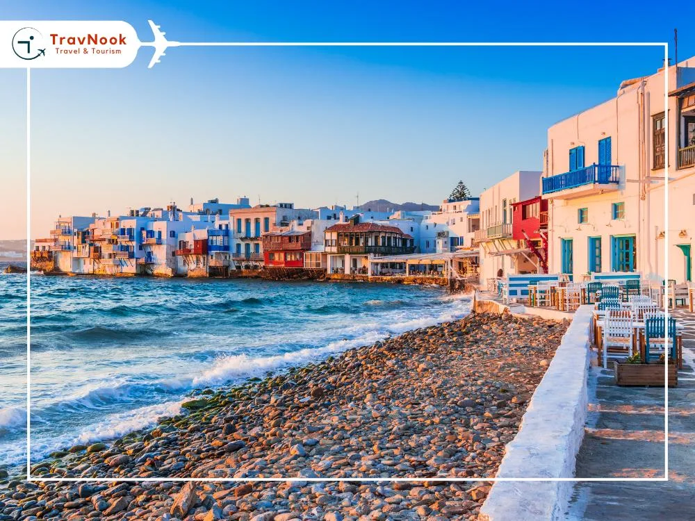 Mykonos Luxurious Getaways from Dubai - Mykonos, Greece with whitewashed buildings, turquoise waters