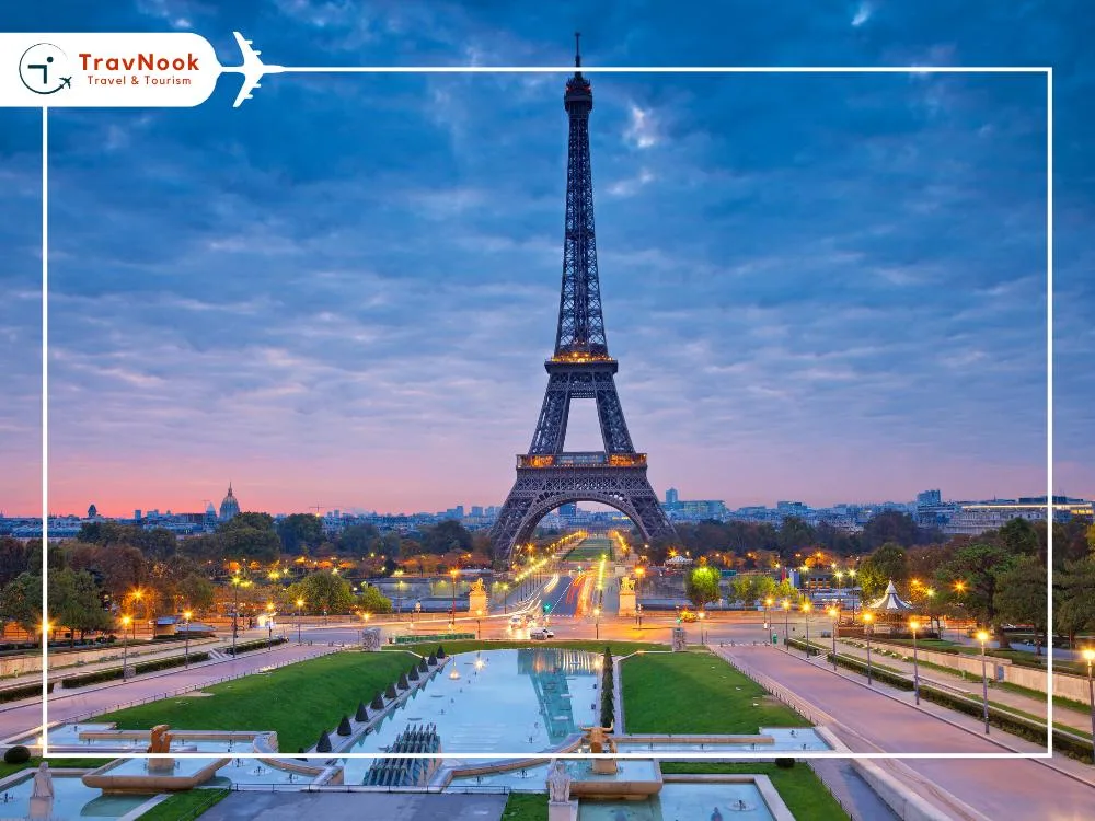 Paris (2) Luxurious Getaways from Dubai - Paris, France highlighting the Eiffel Tower at sunset